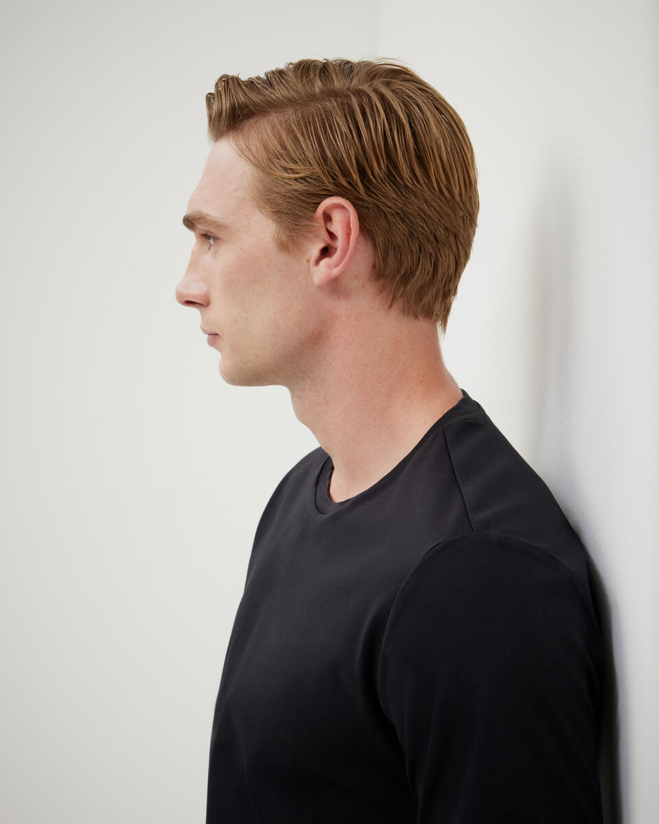 Slim Travel Tee, Black, hi-res